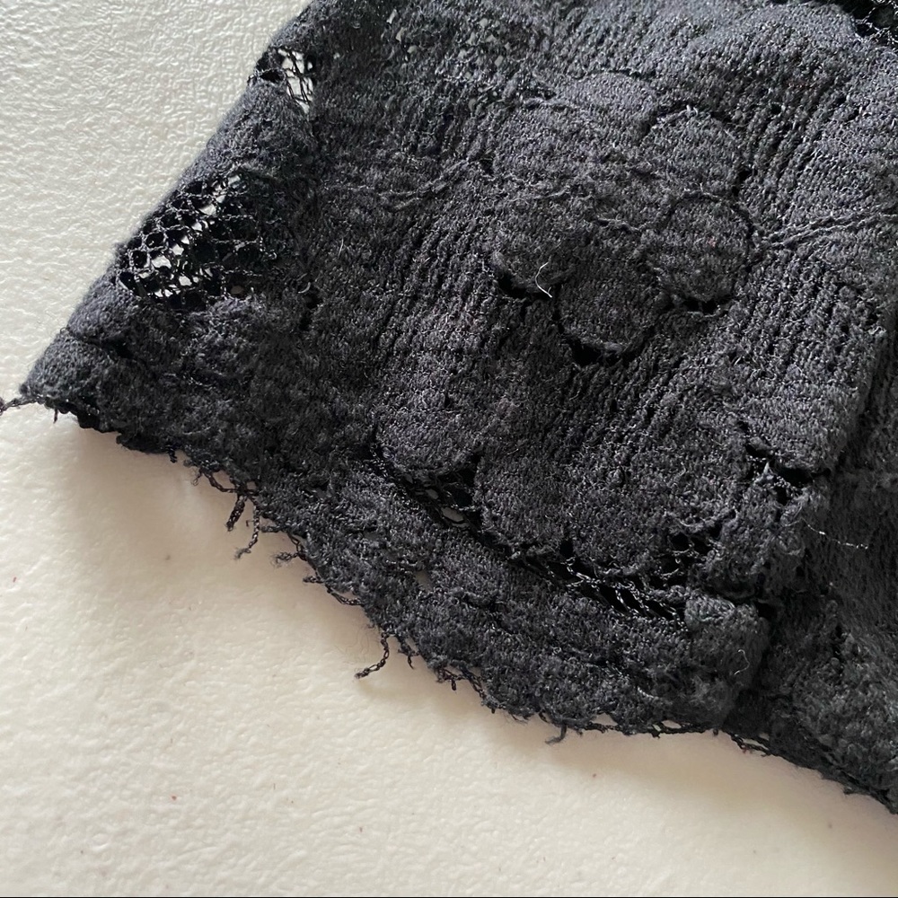 Long Black Jumpsuit W Stretch Lace Top & Low Back - Picture 12 of 16